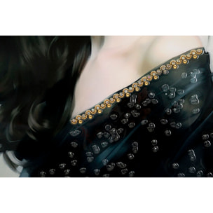 DIPINTO SU TELA LACCATO DORI C/CORNICE -A- CM 62X4X92