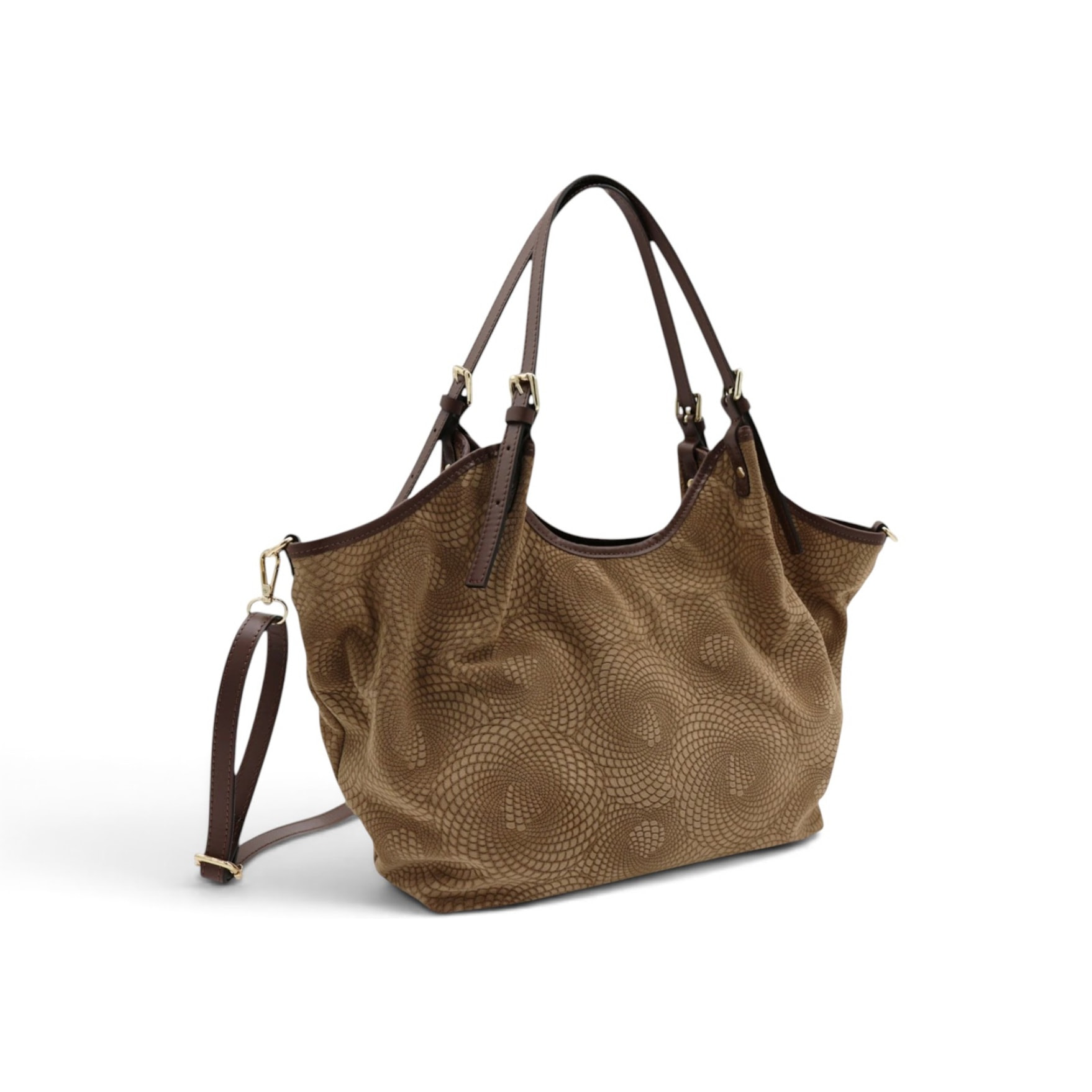 Borsa a Spalla Cheval Firenze Savanah Suede Taupe