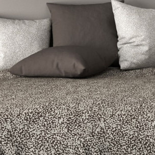 Parure De Drap 100% Coton 5pcs 240x300 Zoe Taupe