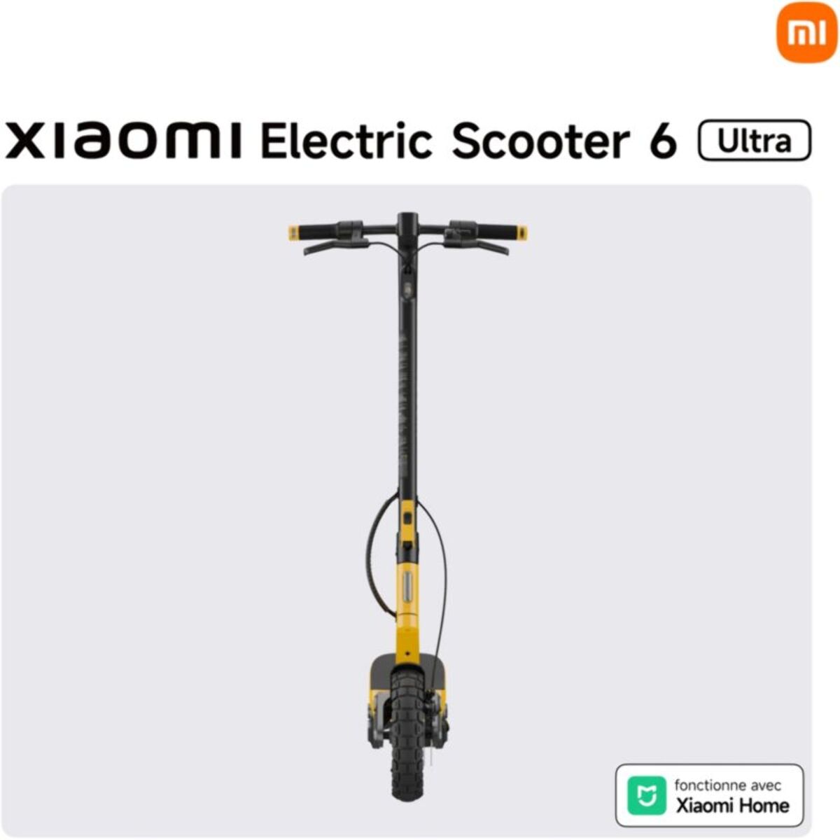 Trottinette électrique XIAOMI Electric Scooter 6 Ultra Jaune