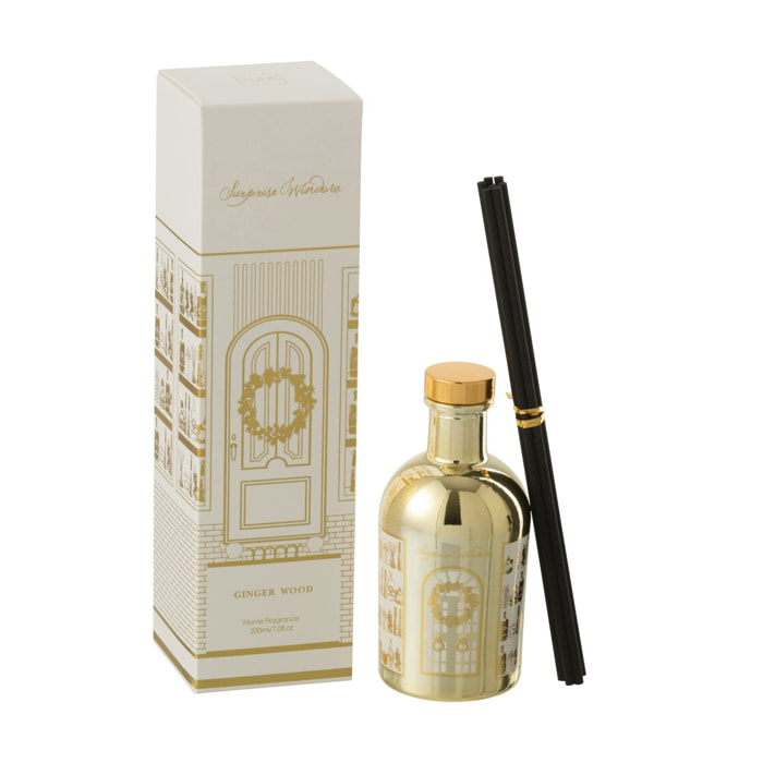 J-Line huile parfumée + bâtons Surprise Window - blanc/or
