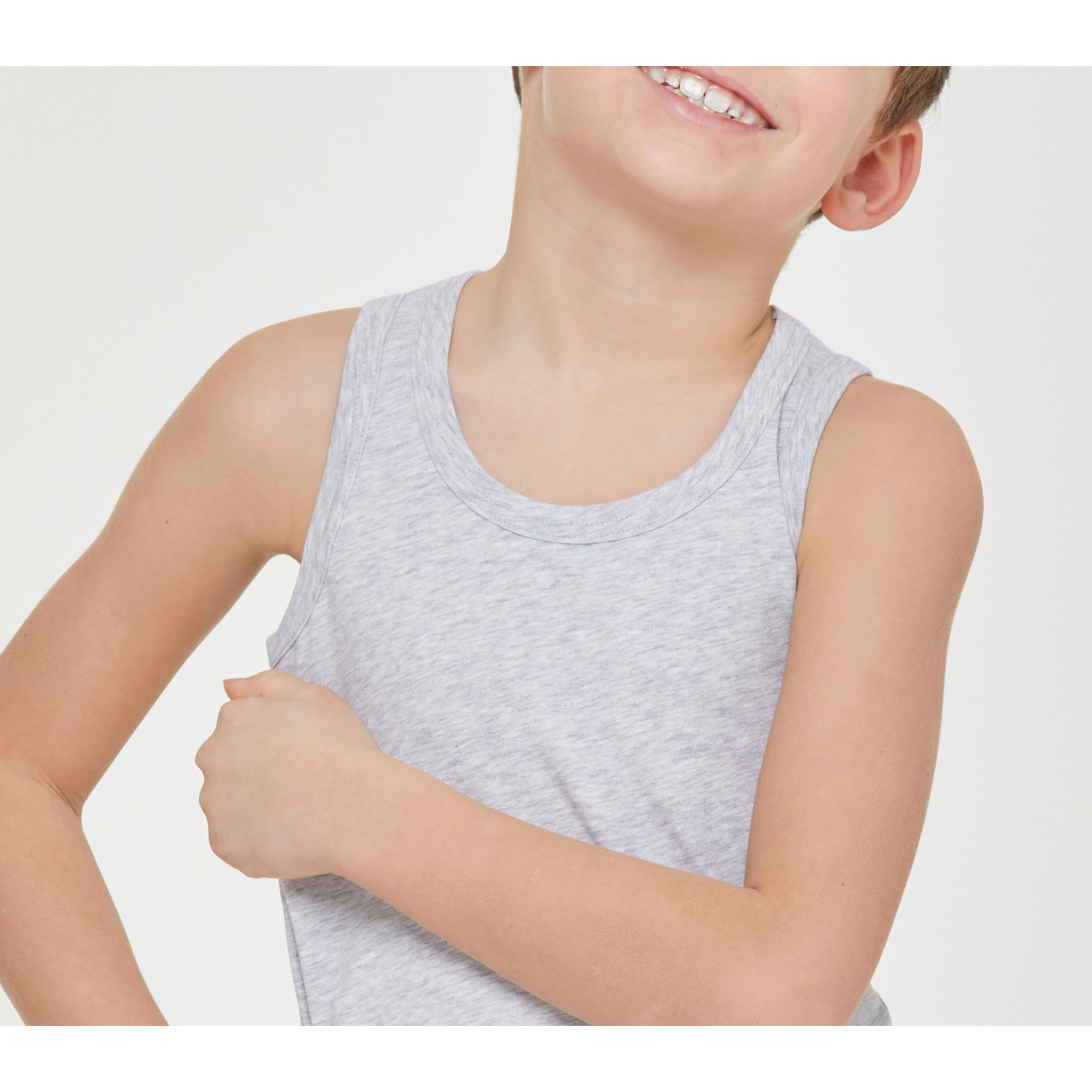 Canotta girocollo bimbo in cotone organico