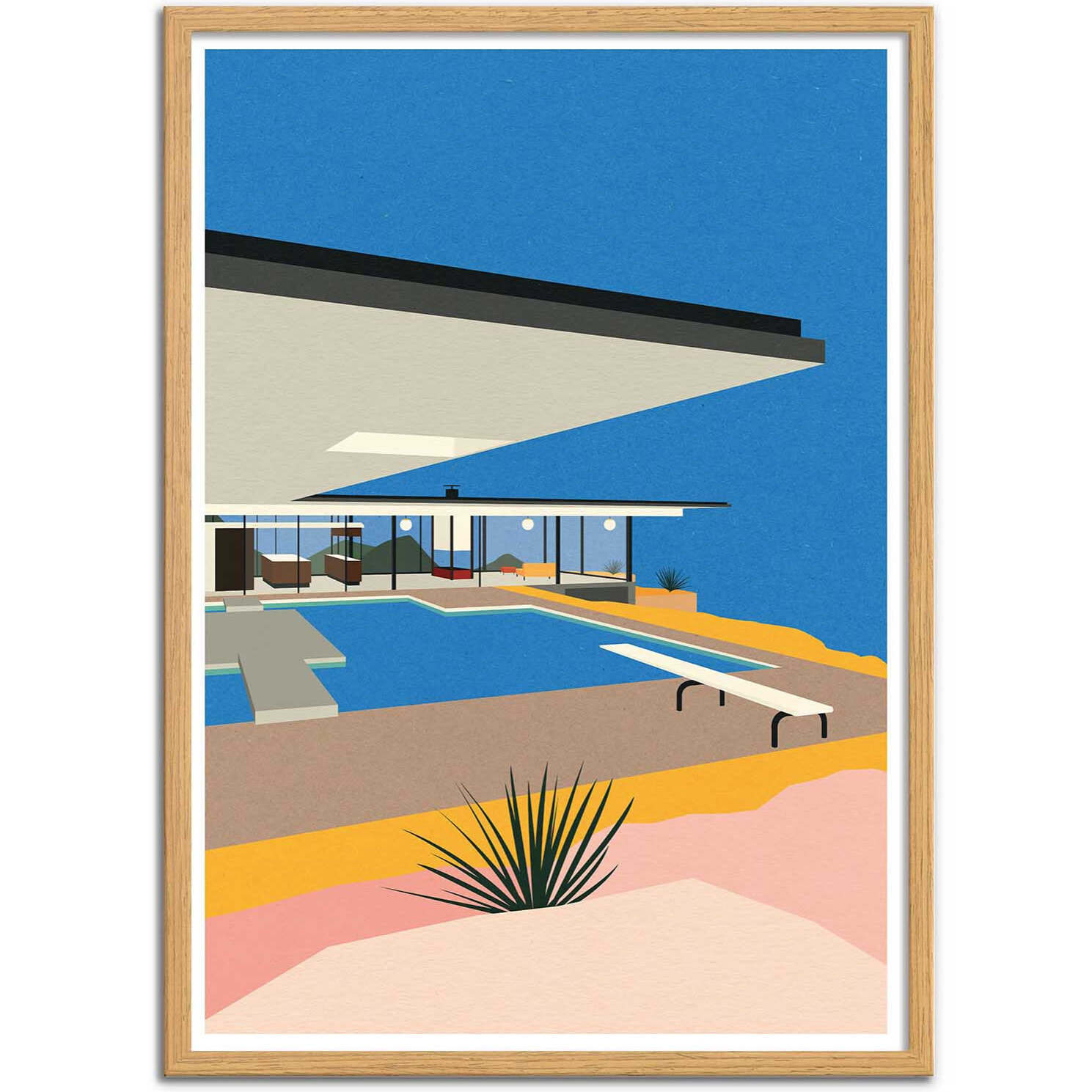 Affiche - LA Stahl House - Rosi Feist