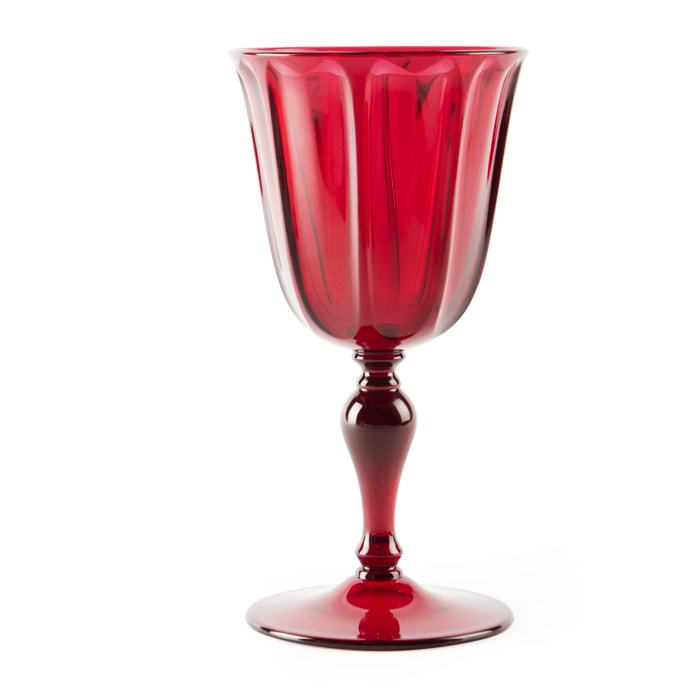 Set de 6 verres à vin Excelsa – Country, Plastique Rouge 25 cl