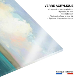 Tableau abstrait Ciel sur la côte Tableau plexiglas