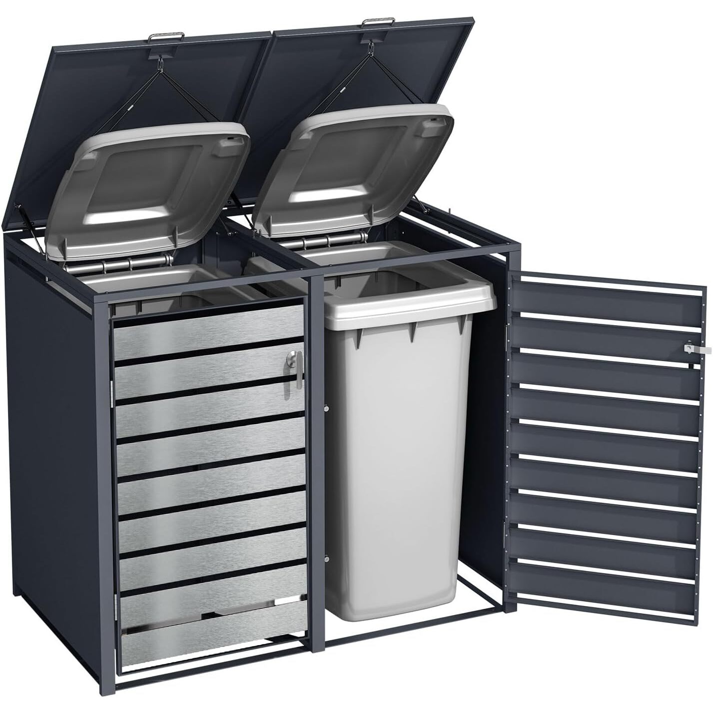 Cache-poubelle 2 bacs GB2213ASK