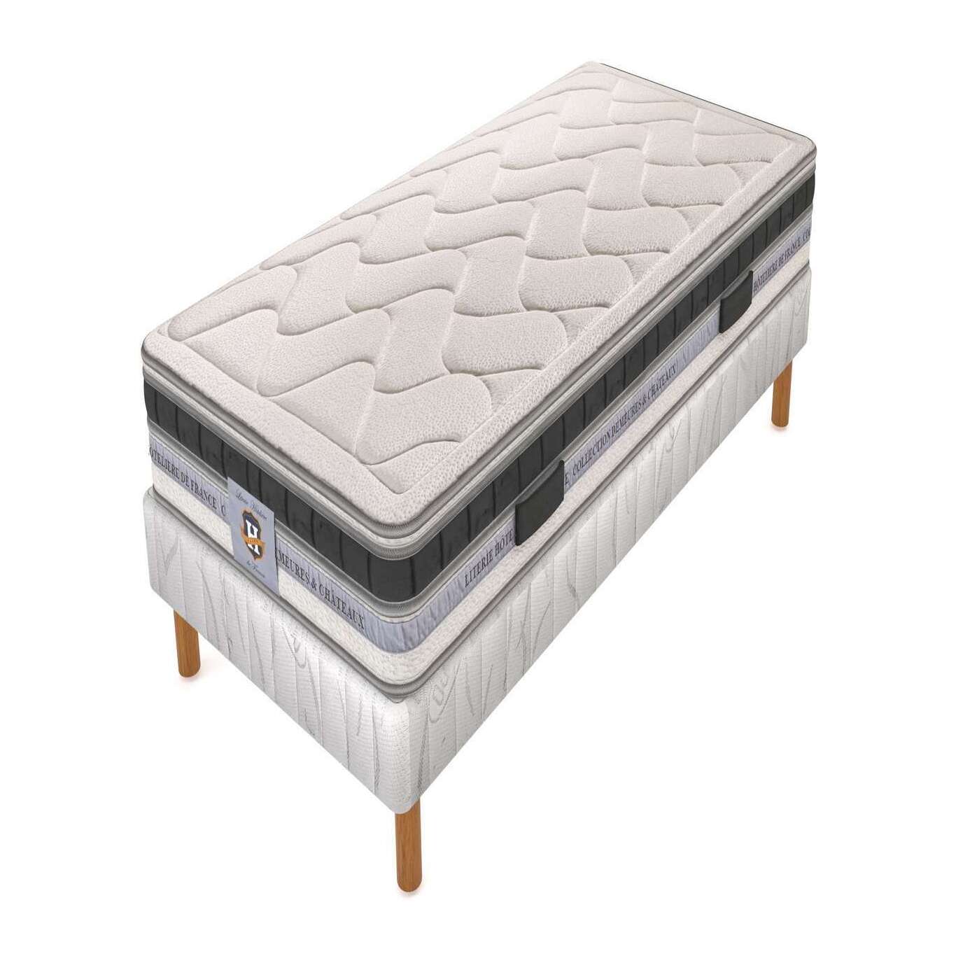 Ensemble Cheverny - matelas 1 place + 1 sommier