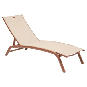 Transat Bonao beige lin/acajou