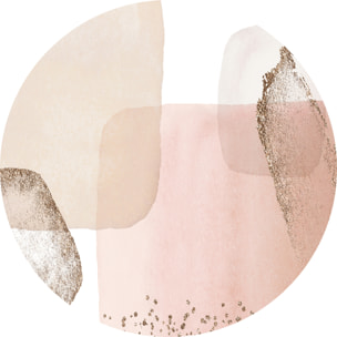 Alfombra de vinilo CERAMIKO, Larissa, diseño moderno [Diam] 180 cm