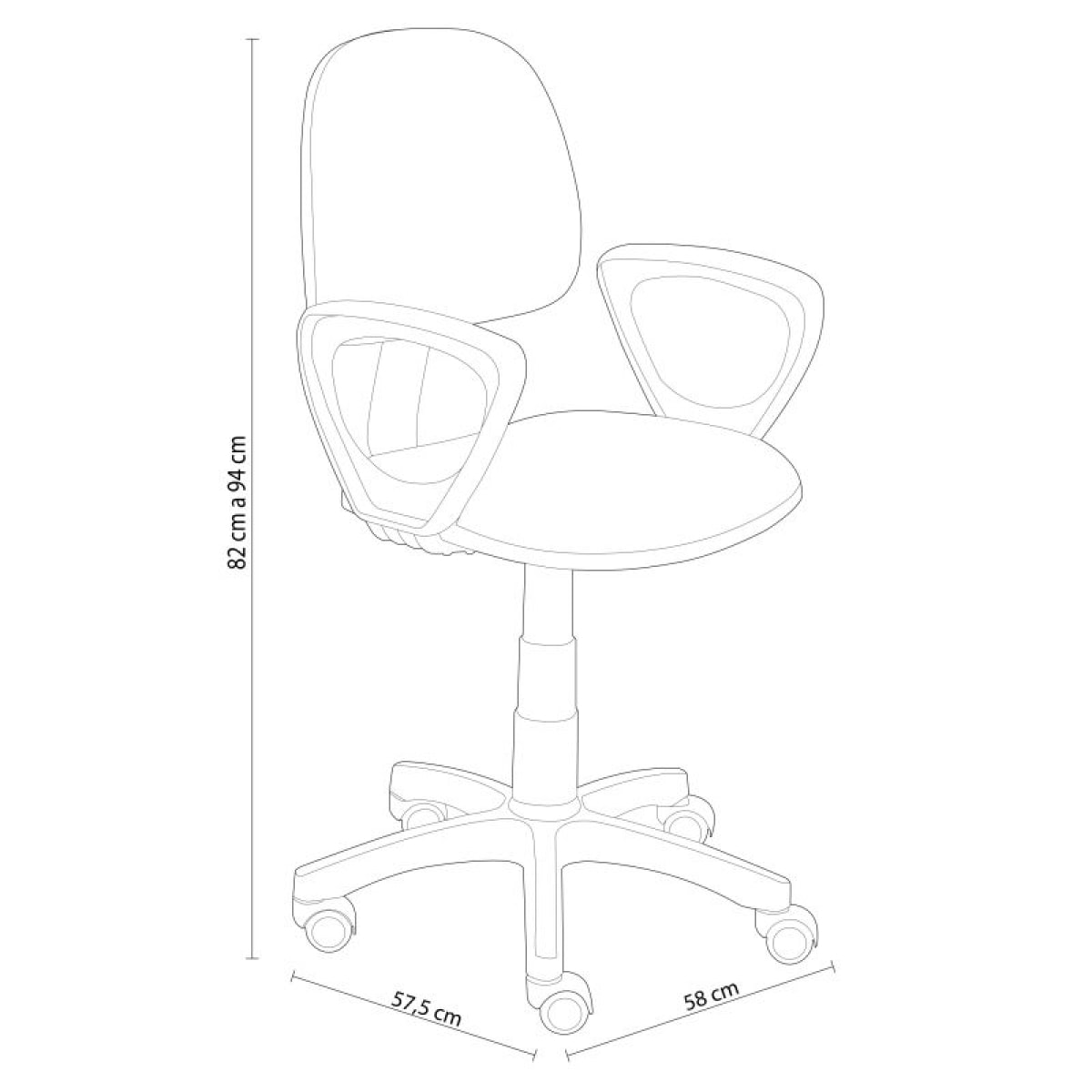 Silla de escritorio Sena 3D Lila