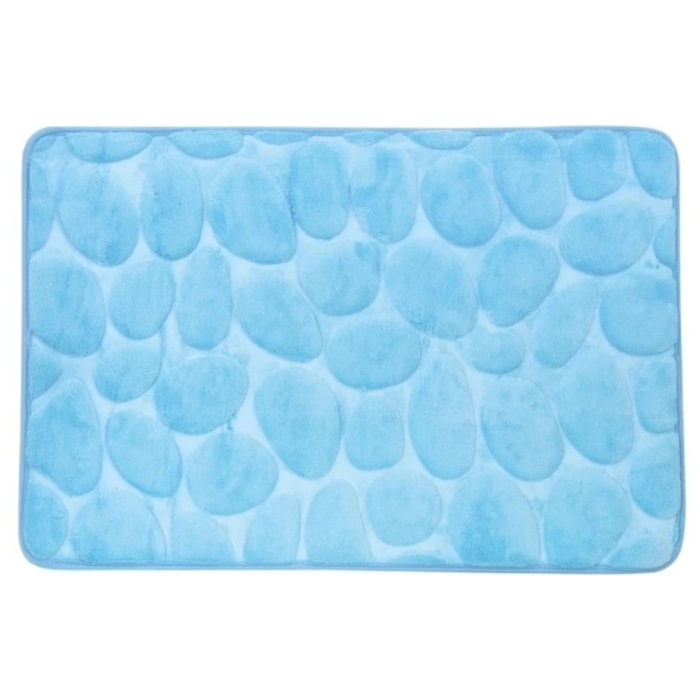 Tapis de bain Microfibre PEBBLE Bleu Clair MSV