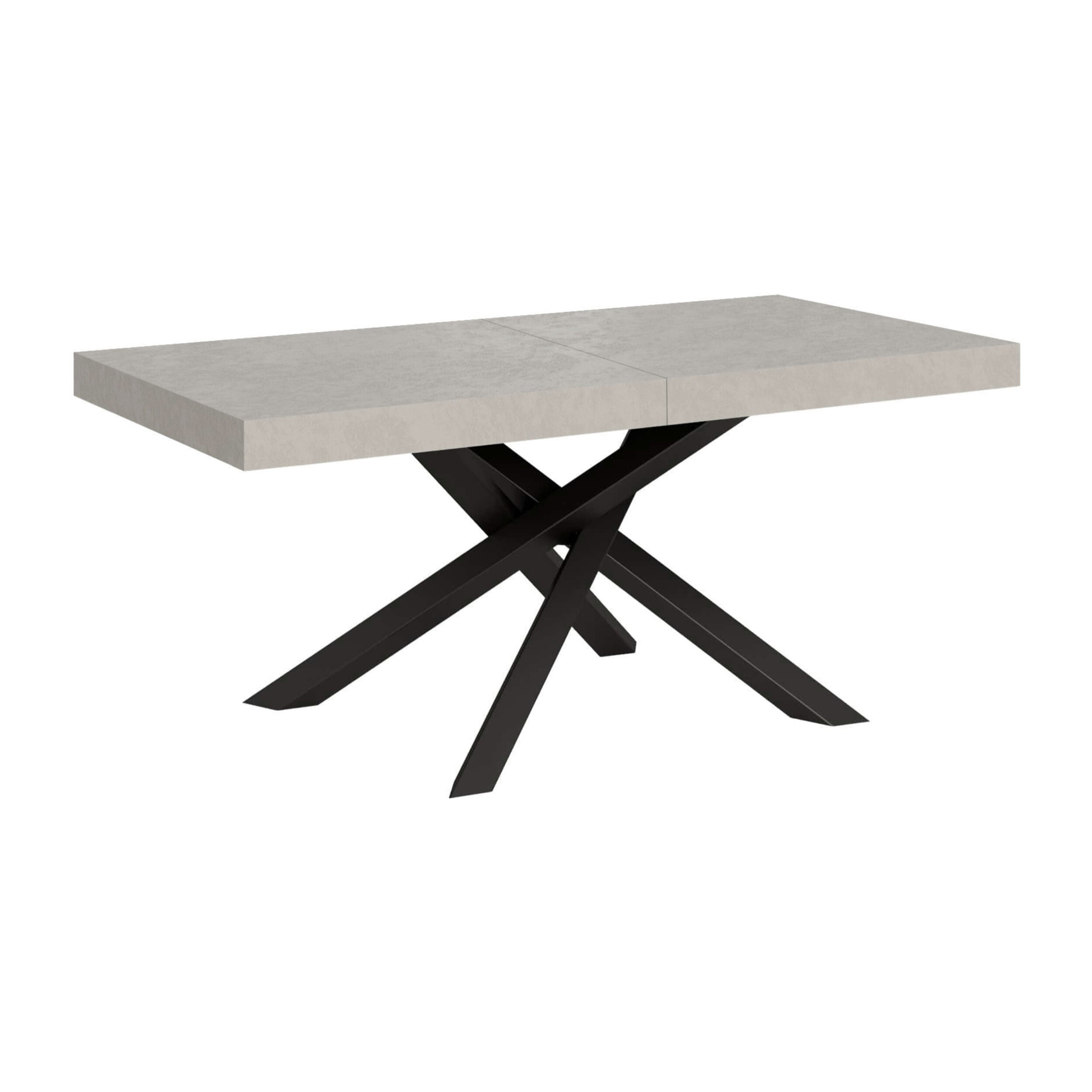 Tavolo allungabile 90x180/440 cm Volantis cashmere gambe antracite