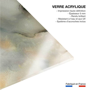 Tableau bleu givré Tableau plexiglas