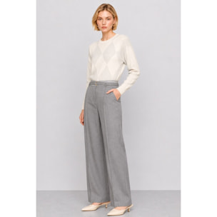Kocca - Pantaloni sartoriali da donna a vita alta con cintura Donna