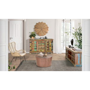 Sillón de Rattan Natural 70 Cm Estilo Mediterráneo