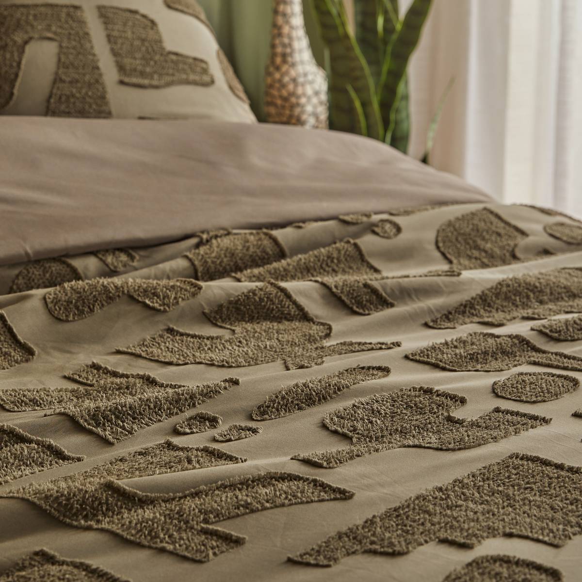 Parure de lit Nyero 220x240cm vert