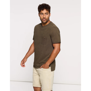 Camiseta Manga Corta Caqui - Button