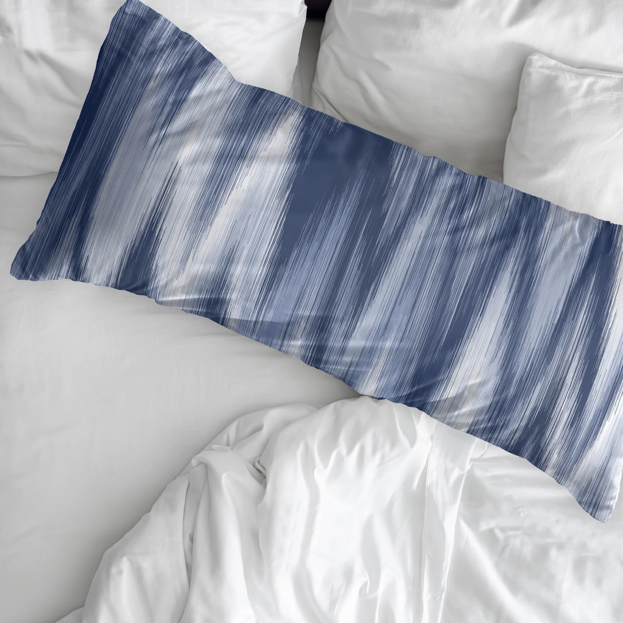 Taie d’oreiller 100 % coton 80 fils Algemesí Bleu