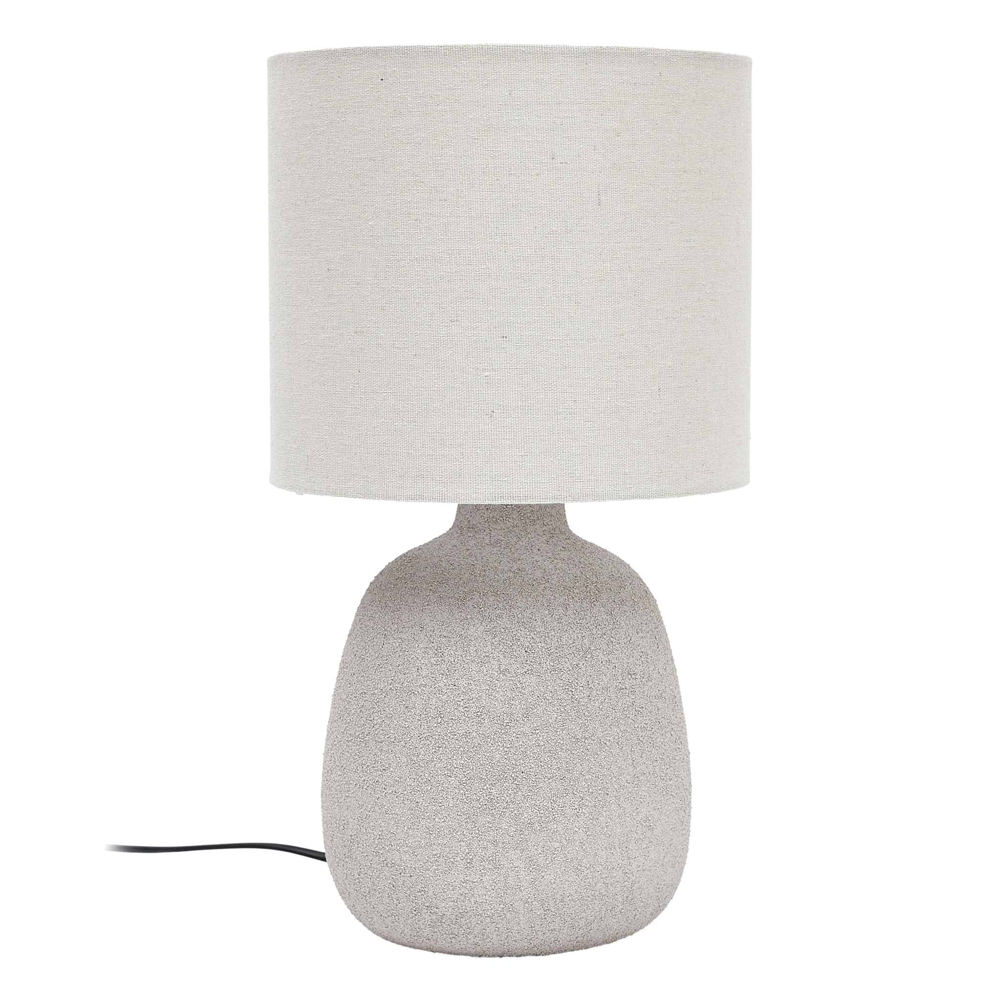 Lampe Ceramique Embossee H40cm