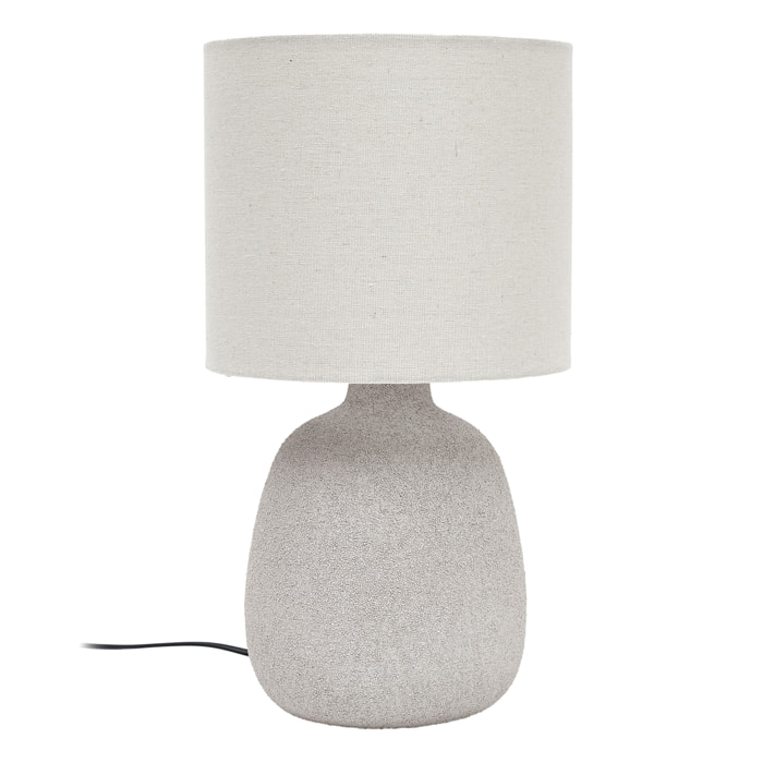 Lampe Ceramique Embossee H40cm