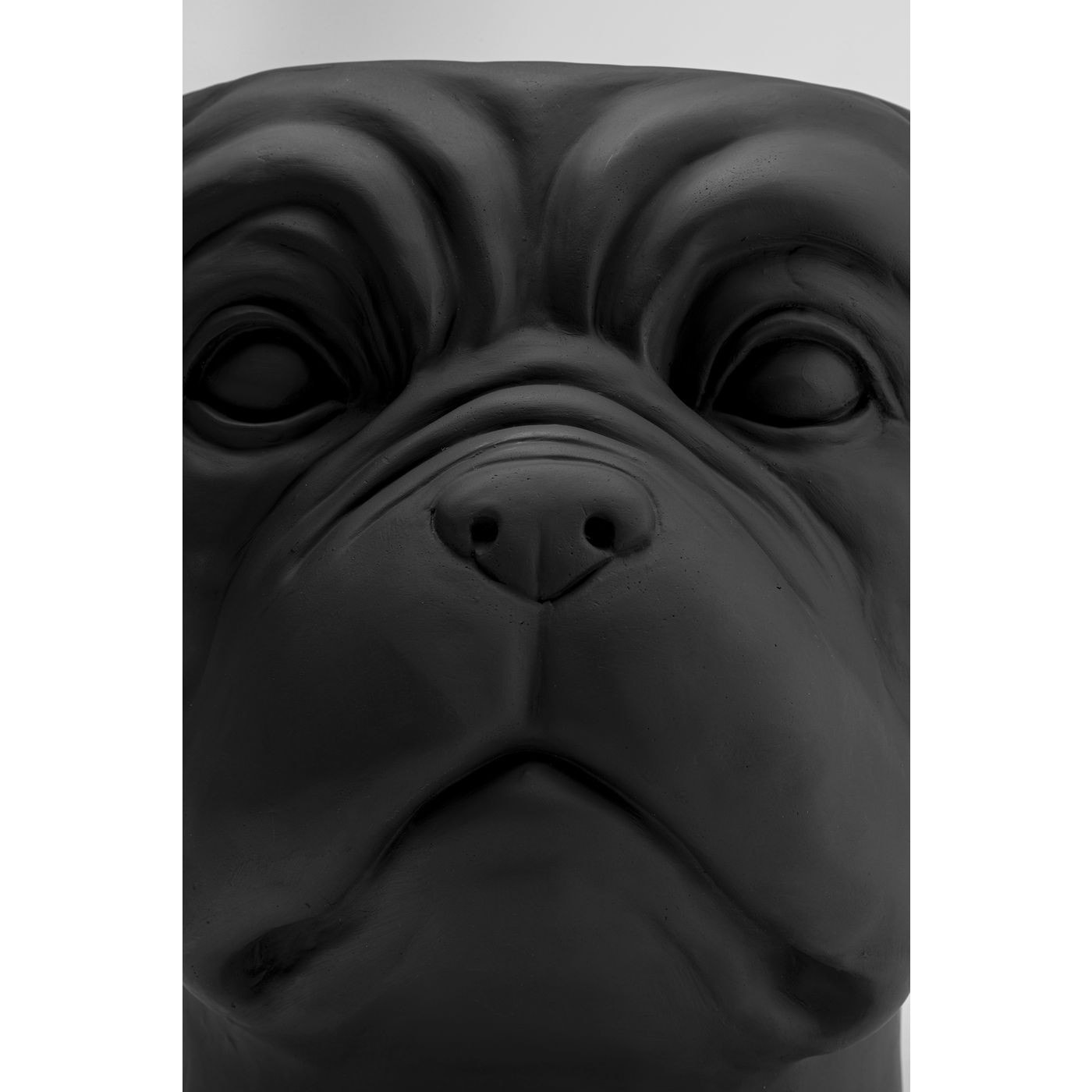 Cache-pot bouledogue noir Kare Design