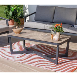 Salon de jardin en aluminium - 5 places - FONTANA