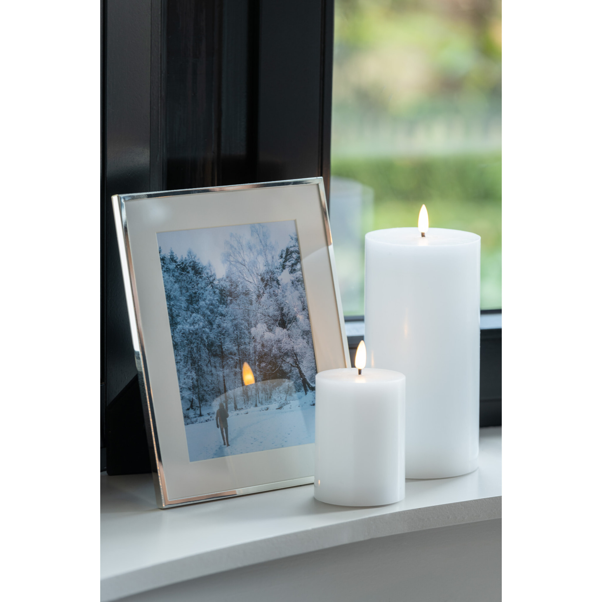 J-Line bougie cylindrique - blanc - small - LED