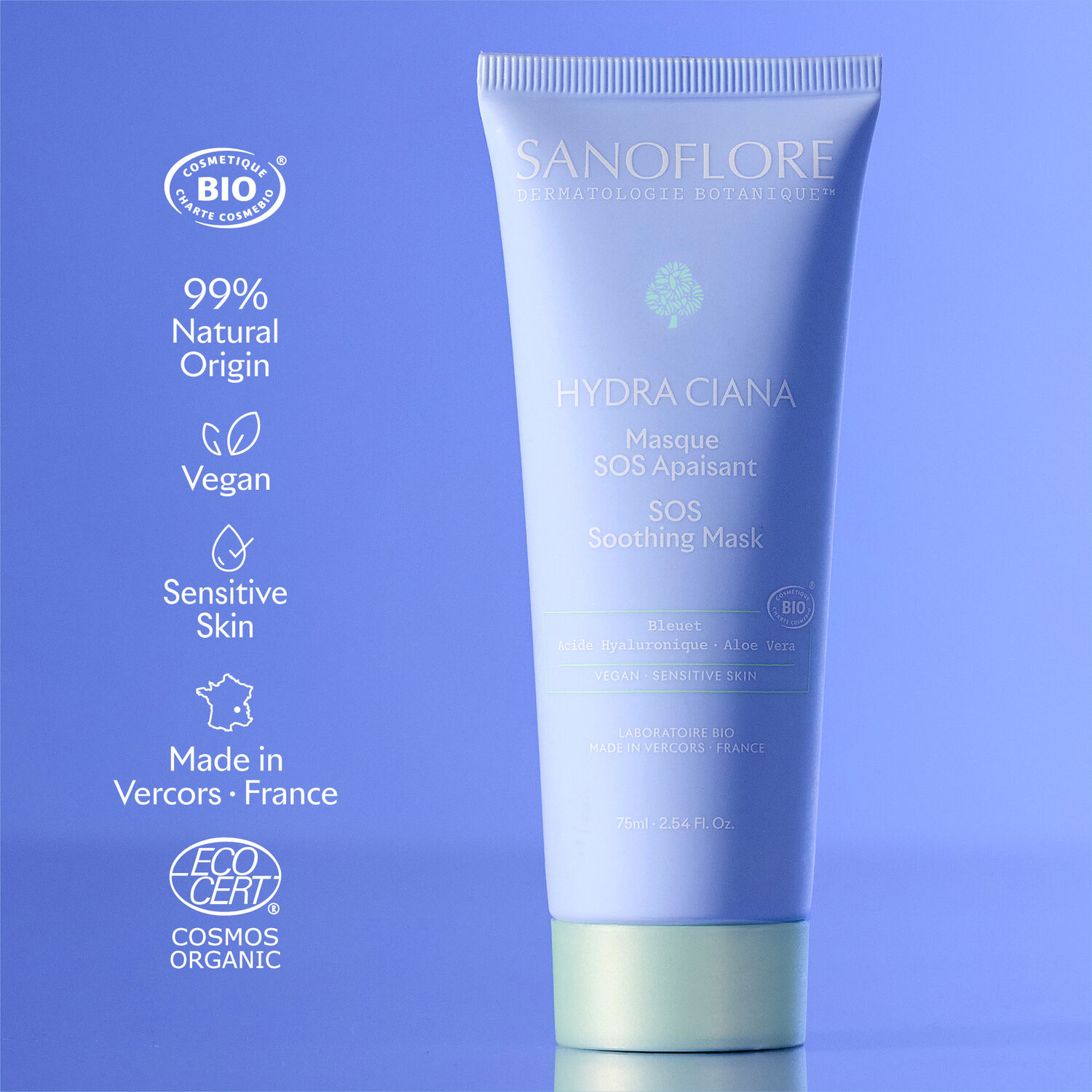 Hydra Ciana - Masque SOS Apaisant 75 ml