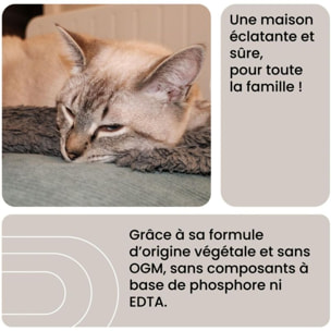 Détergent ESSENTIELB Liquide Nettoyant Sol Universel 1L pour Aspirateur Robot Laveur et Balai Laveur, Anti-Traces