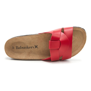 Sandalia BABUNKERS ROJO