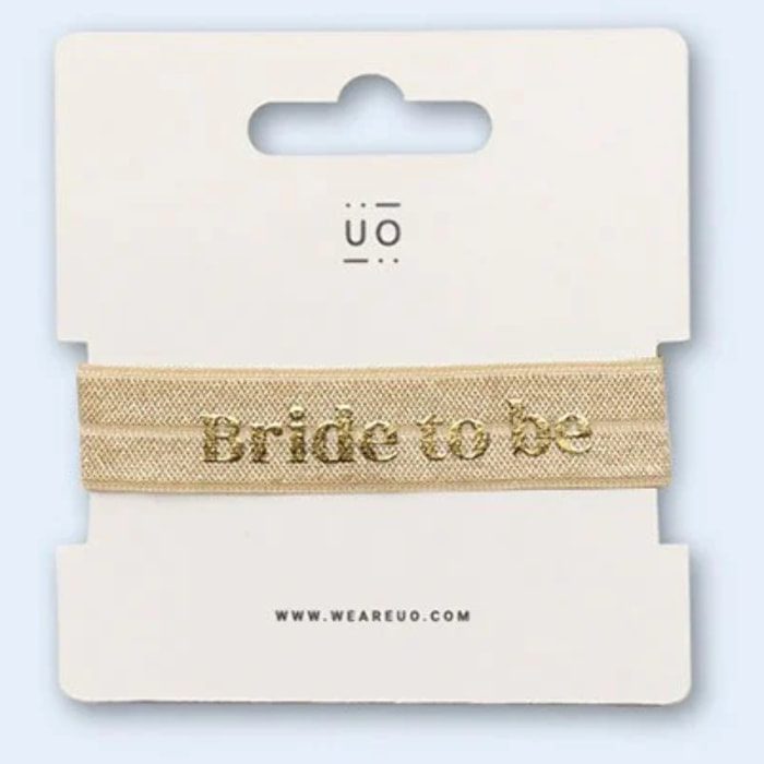 Pulsera Tela Elástica "Bride to be"