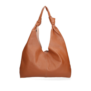 Borsa a spalla da donna In Vera pelle Made in Italy 40x42x2 cm