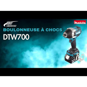Boulonneuse à chocs 18 V Li-Ion 700 Nm - MAKITA - sans batterie, ni chargeur - MakPac - DTW700ZJ
