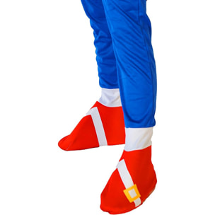 Costume Travestimento Bambino Sonic The Hedgehog Originale Colore Blu