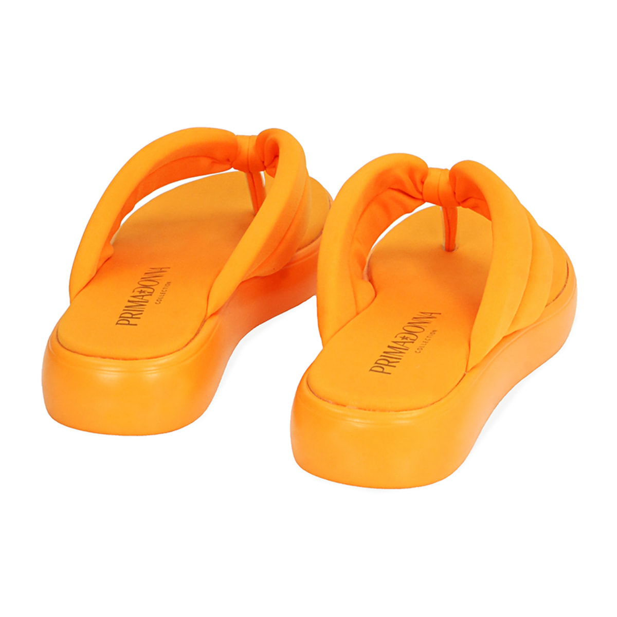 Chanclas tipo flip-flop naranjas de nylon