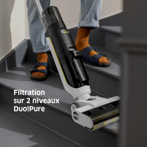 Aspirateur balai laveur sans fil Karcher FCV3 - eau et poussière - nettoyeur de sols sans fil - tous types de sols