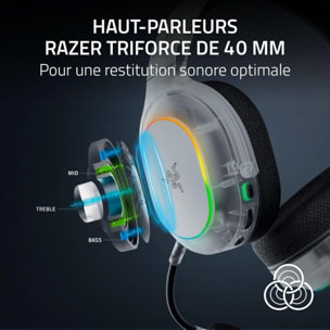 Casque gamer RAZER BARRACUDA X CHROMA PHANTOM WHITE ED