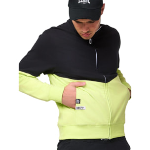 Tuta da uomo non Felpeta con zip e colletto non Felpeta Leone Active