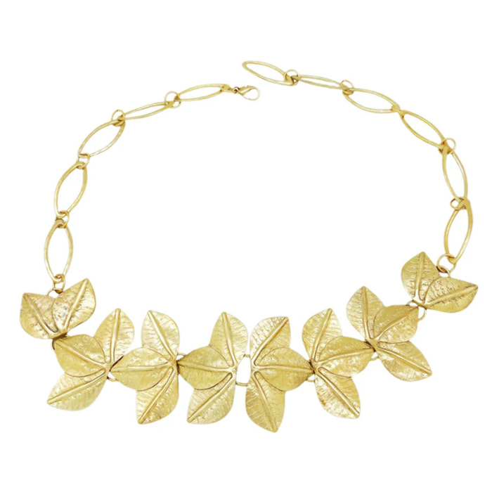 Cinturón Cascada de Hojas 3D en dorado