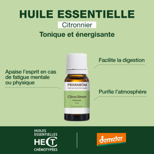 Pranarom - Essence de Citronnier Demeter - Bio Demeter - 5 ml