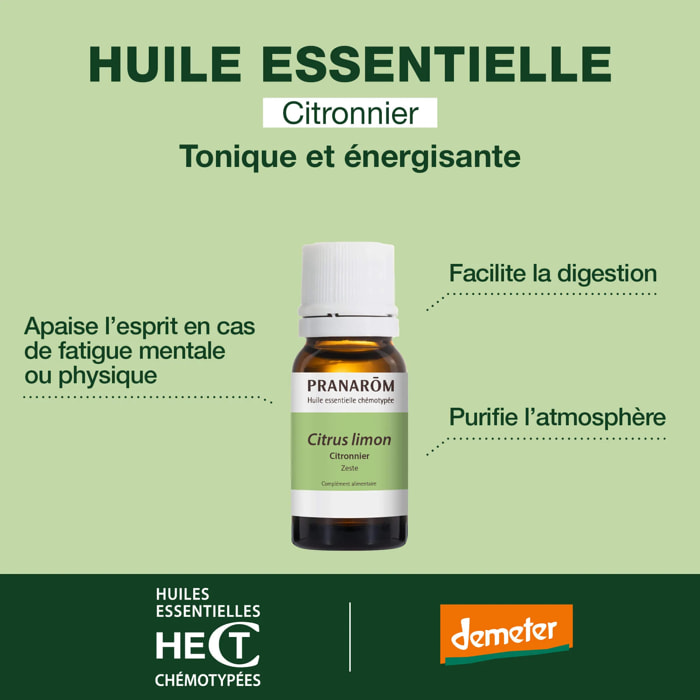 Pranarom - Essence de Citronnier Demeter - Bio Demeter - 5 ml