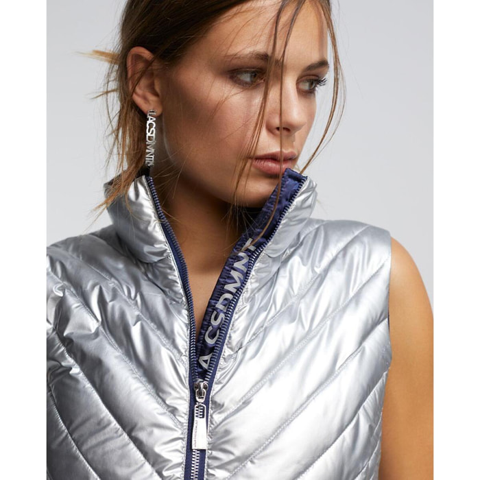 Gilet corto imbottito bicolore