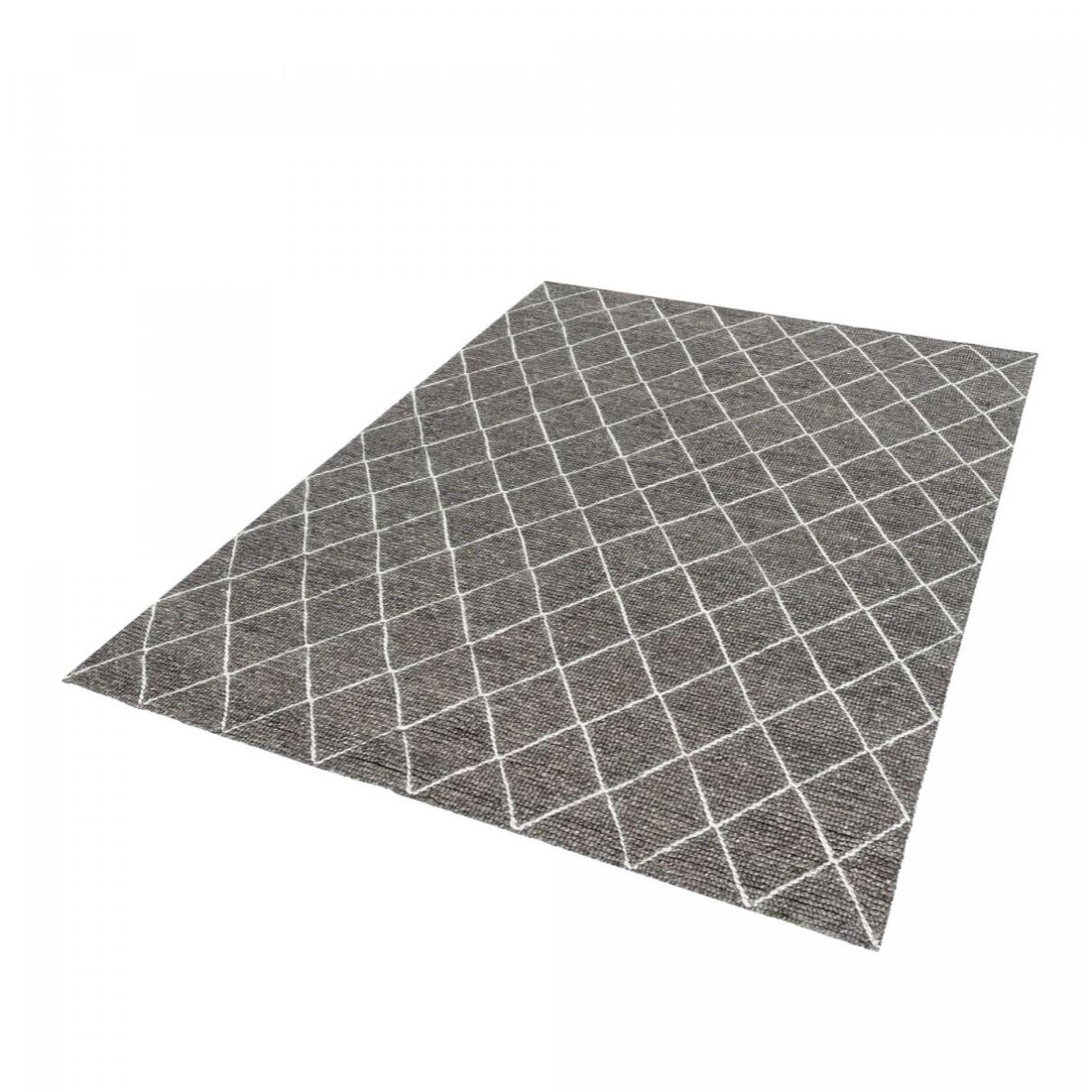 Tapis salon et chambre fait main en laine motif scandinave ULDE