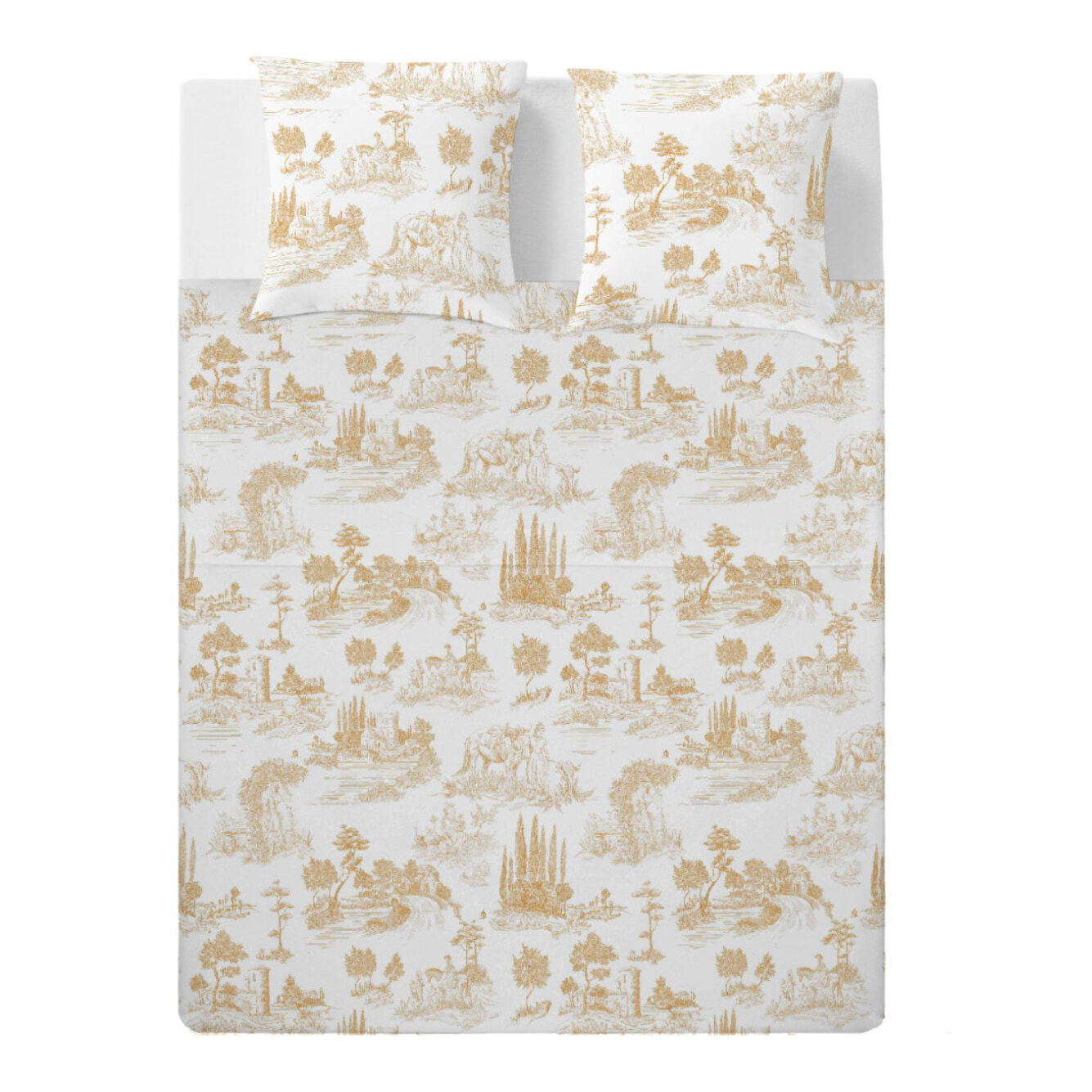 Sábana Encimera El Caballo Paisaje Toile De Jouy - 100% algodón - 150 hilos