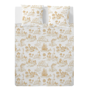 Sábana Encimera El Caballo Paisaje Toile De Jouy - 100% algodón - 150 hilos