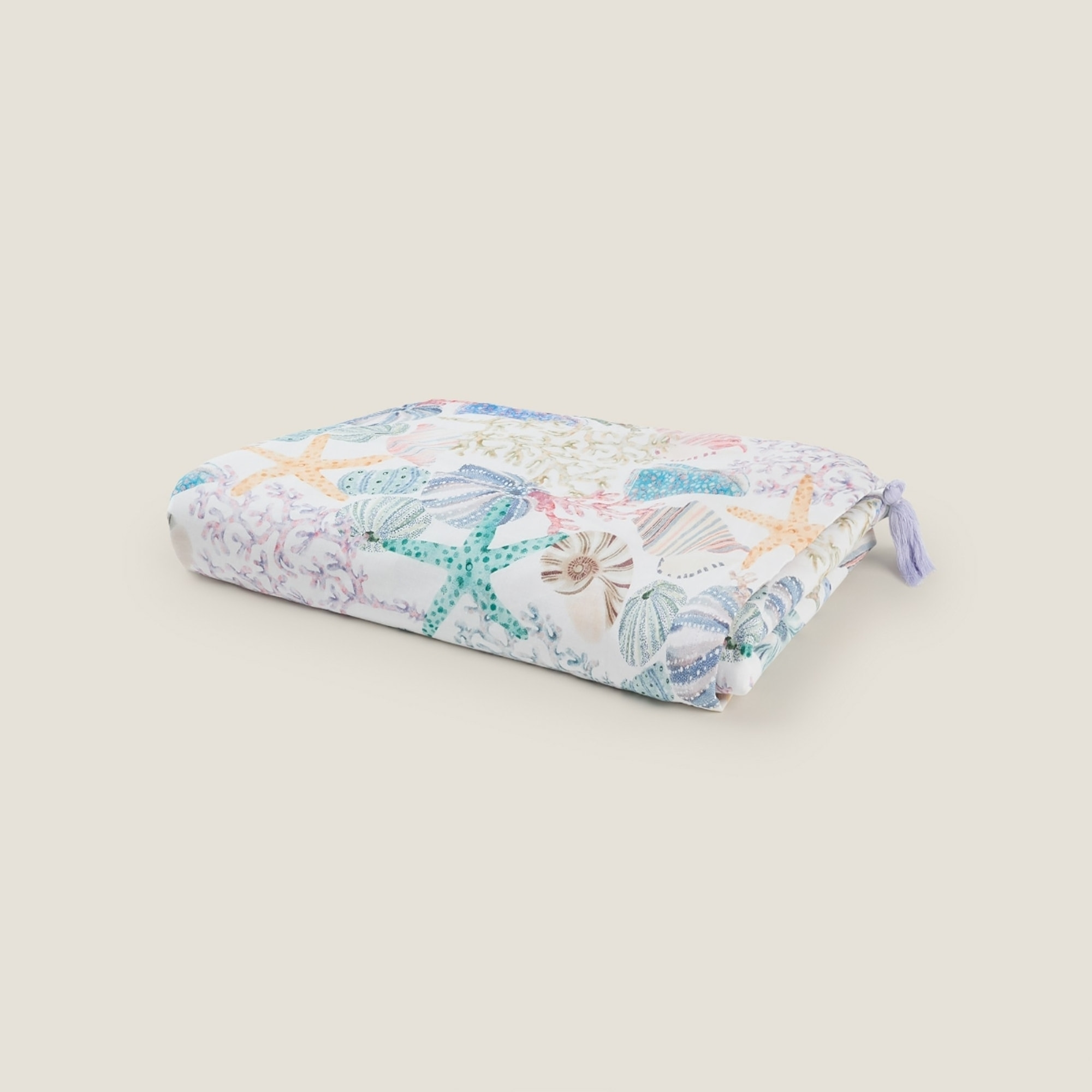 Toalla de playa con estampado marinero Conchana color varios