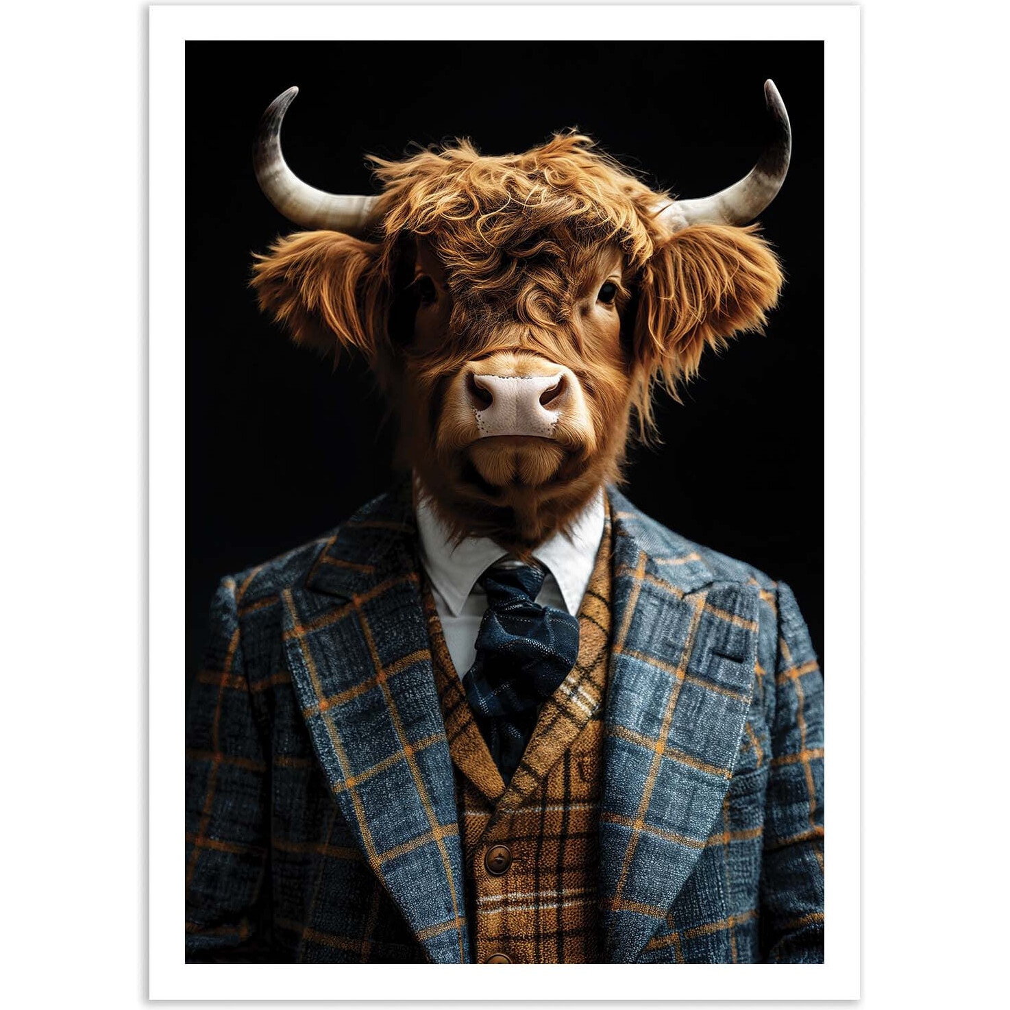 Affiche - Highland Cattle Wild suits - Philippe Hugonnard