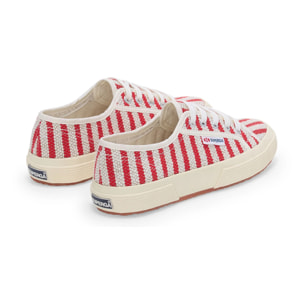Superga - Unisex Rojo - 2750 COTTON STRIPES