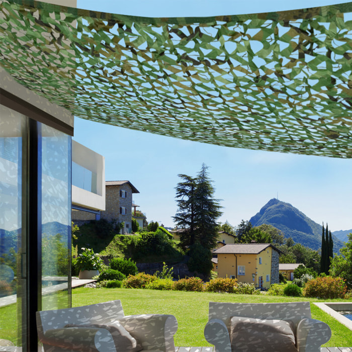 Ombrière camouflage