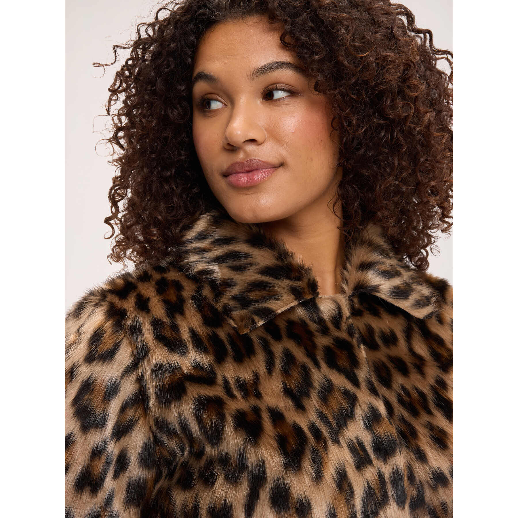 Fiorella Rubino - Giacca corta peluches animalier - Marrone